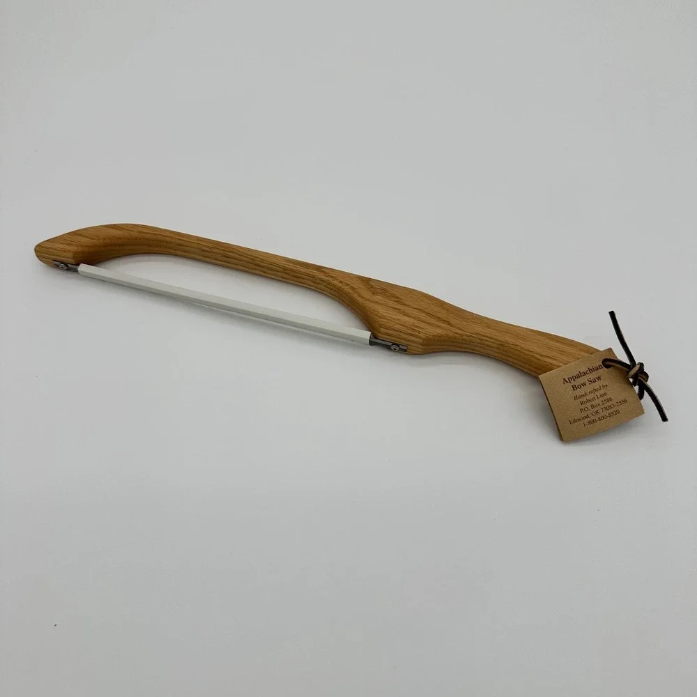 Handcrafted Appalachian Bow Saw Oak Wood High Carbon Steel sourdough Bread Knife